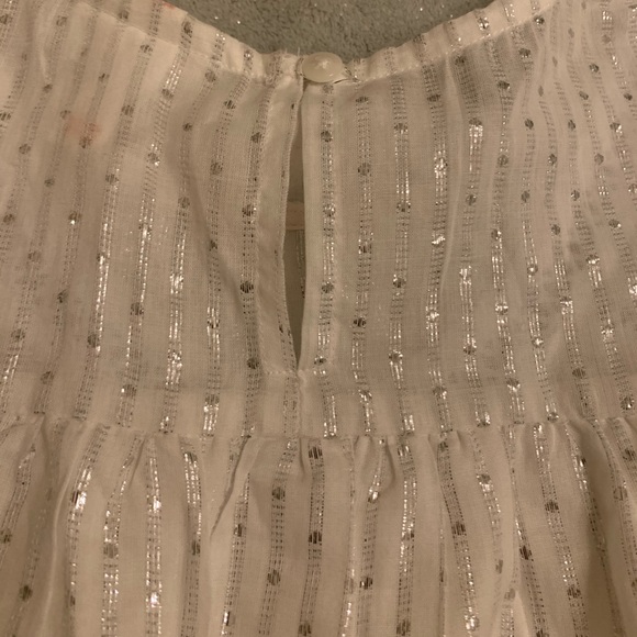 Boho Style Flowy Top w/ Metallic Accents S: 7/8 - Picture 5 of 5